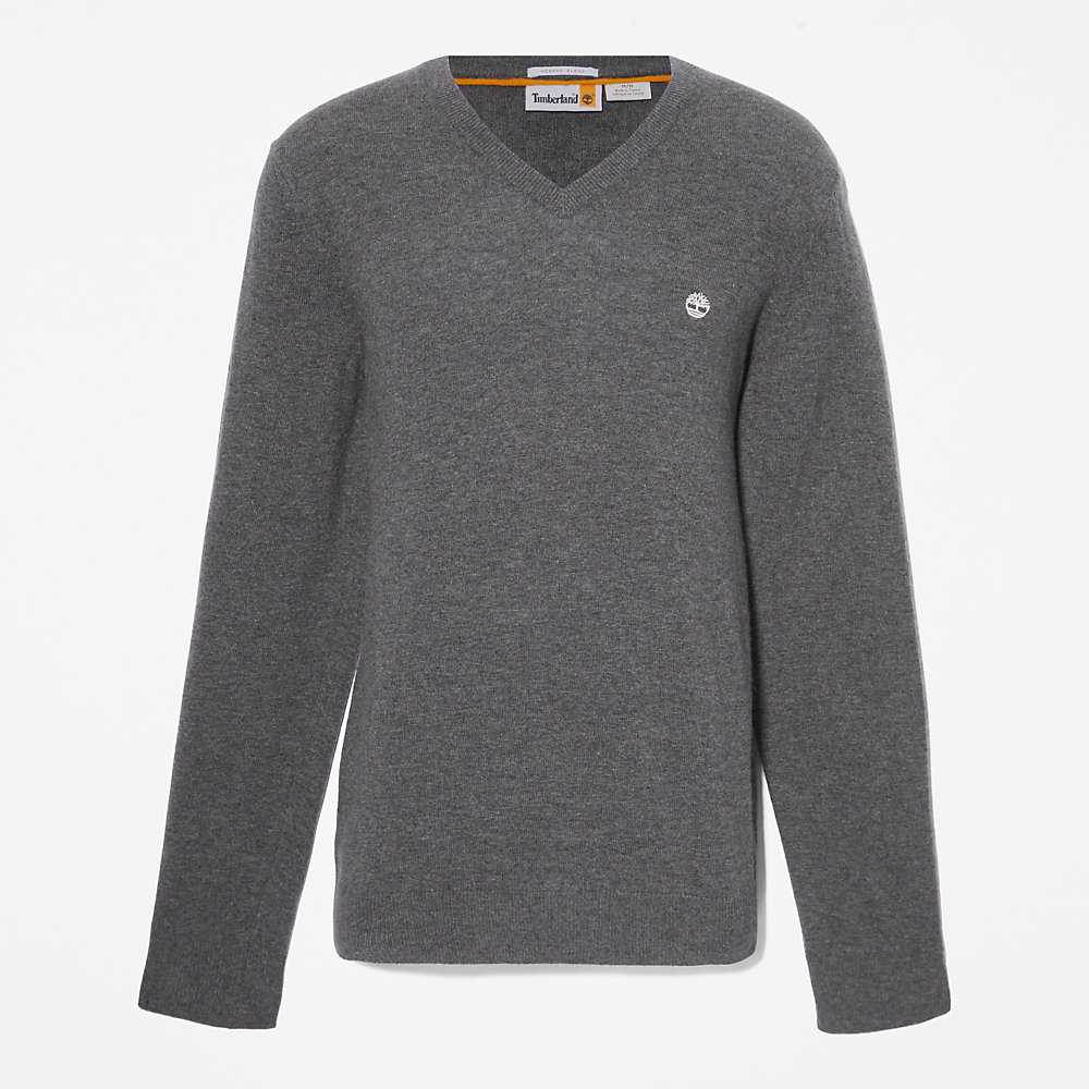 Men's Timberland Cohas Sweaters Dark Grey | UAE-6038471