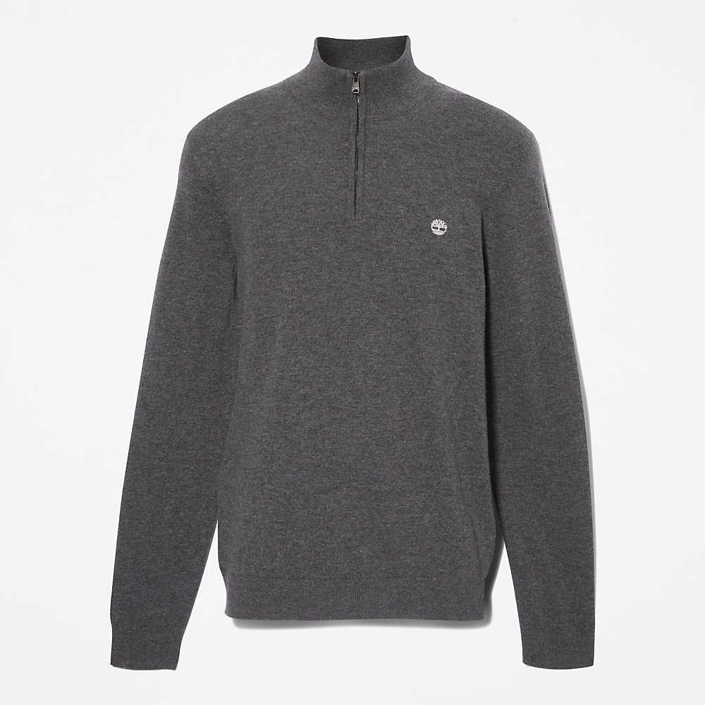 Men's Timberland Cohas Sweaters Dark Grey | UAE-9530617