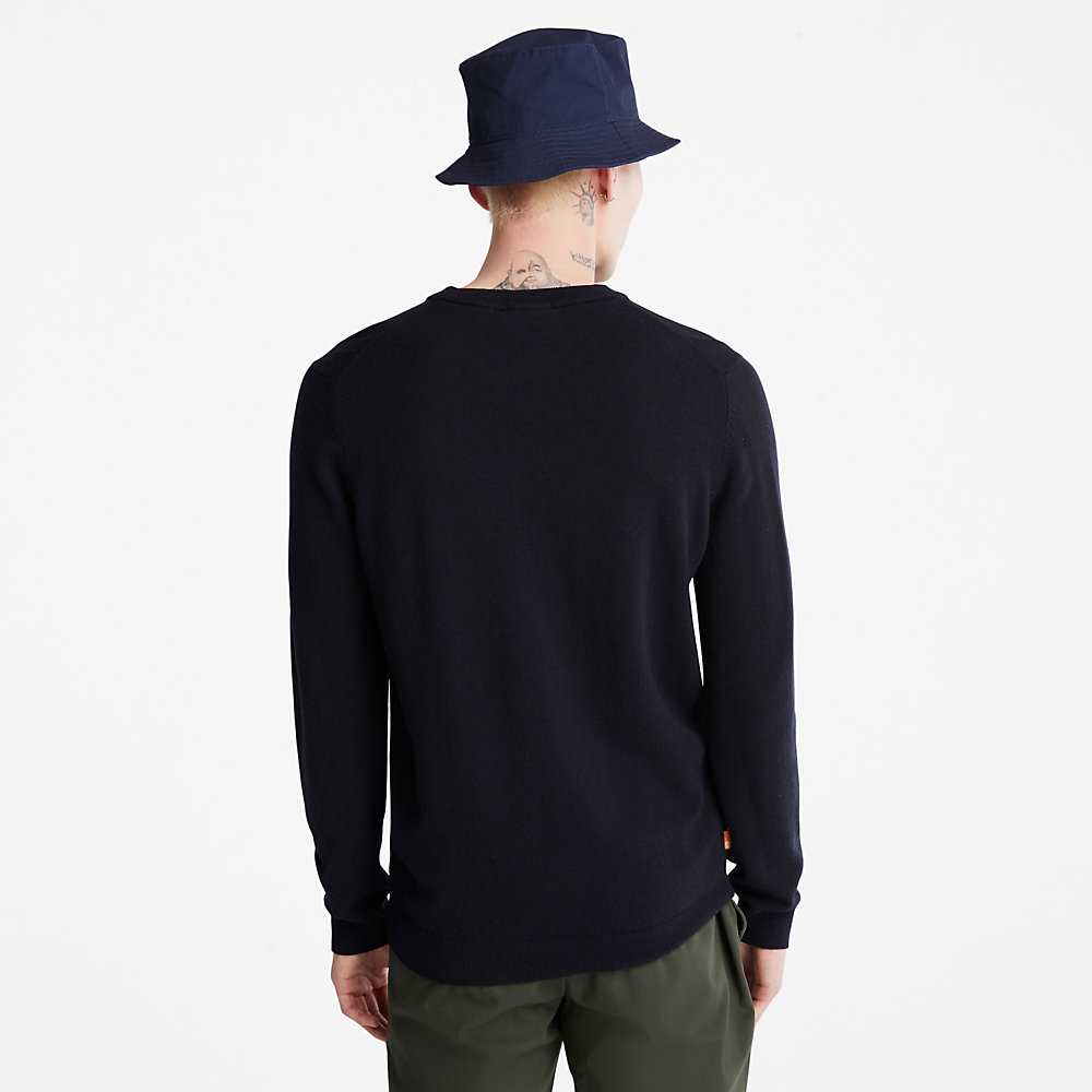 Men's Timberland Cohas Sweaters Navy | UAE-0451287