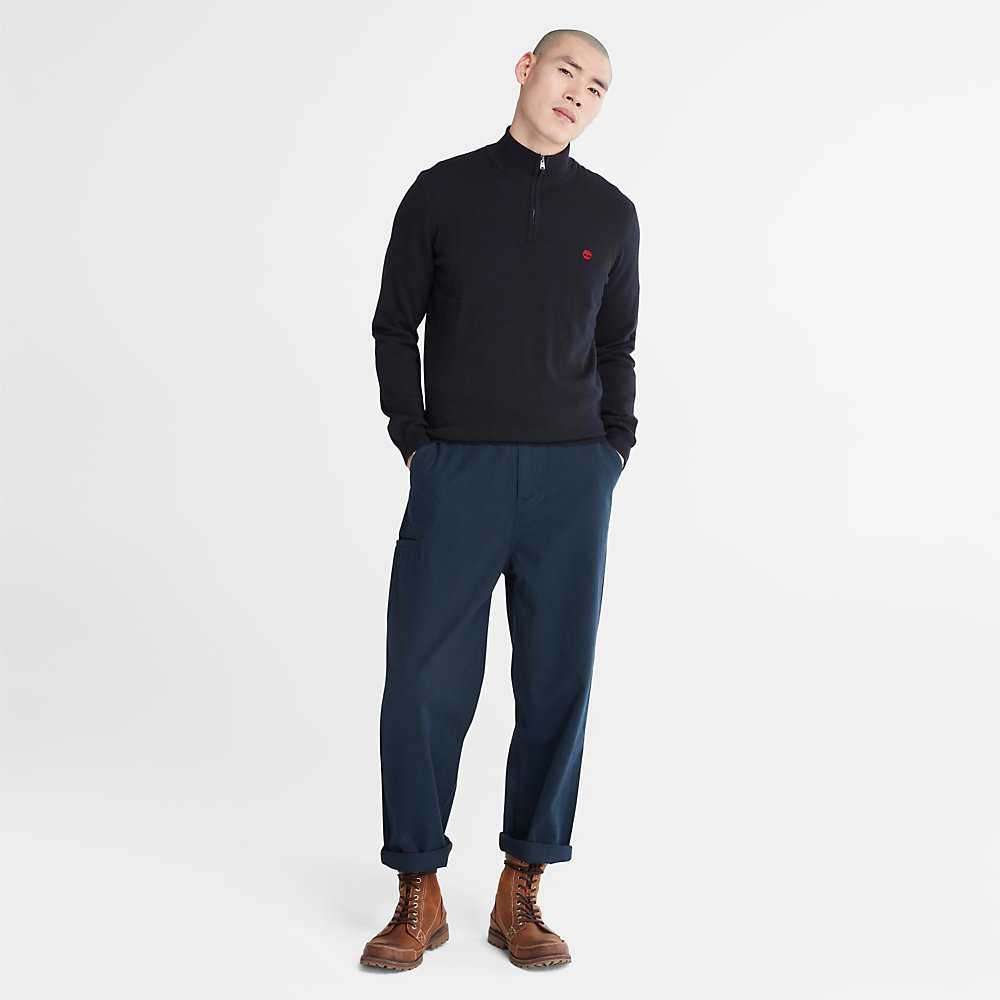 Men's Timberland Cohas Sweaters Navy | UAE-6321597