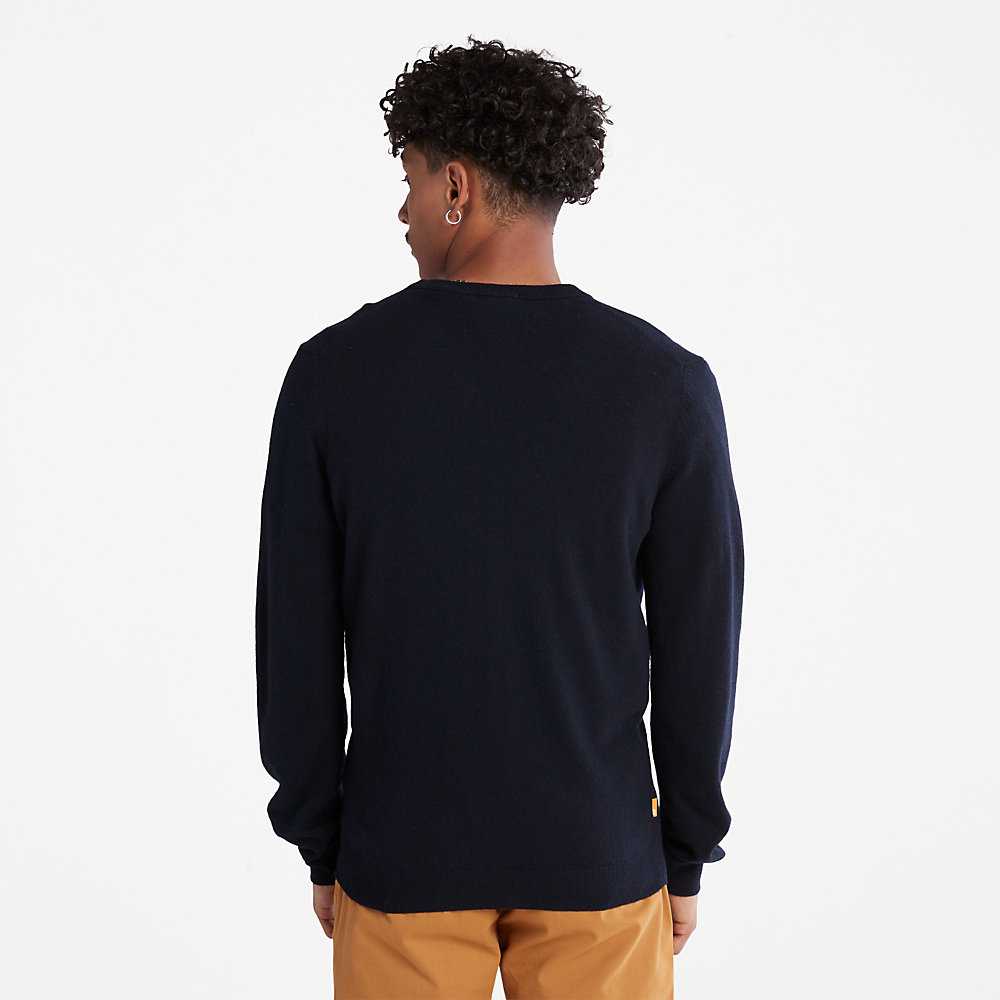 Men's Timberland Cohas Sweaters Navy | UAE-7248095