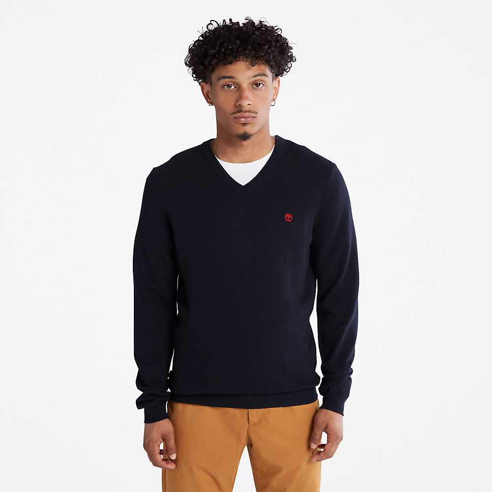 Men\'s Timberland Cohas Sweaters Navy | UAE-7248095