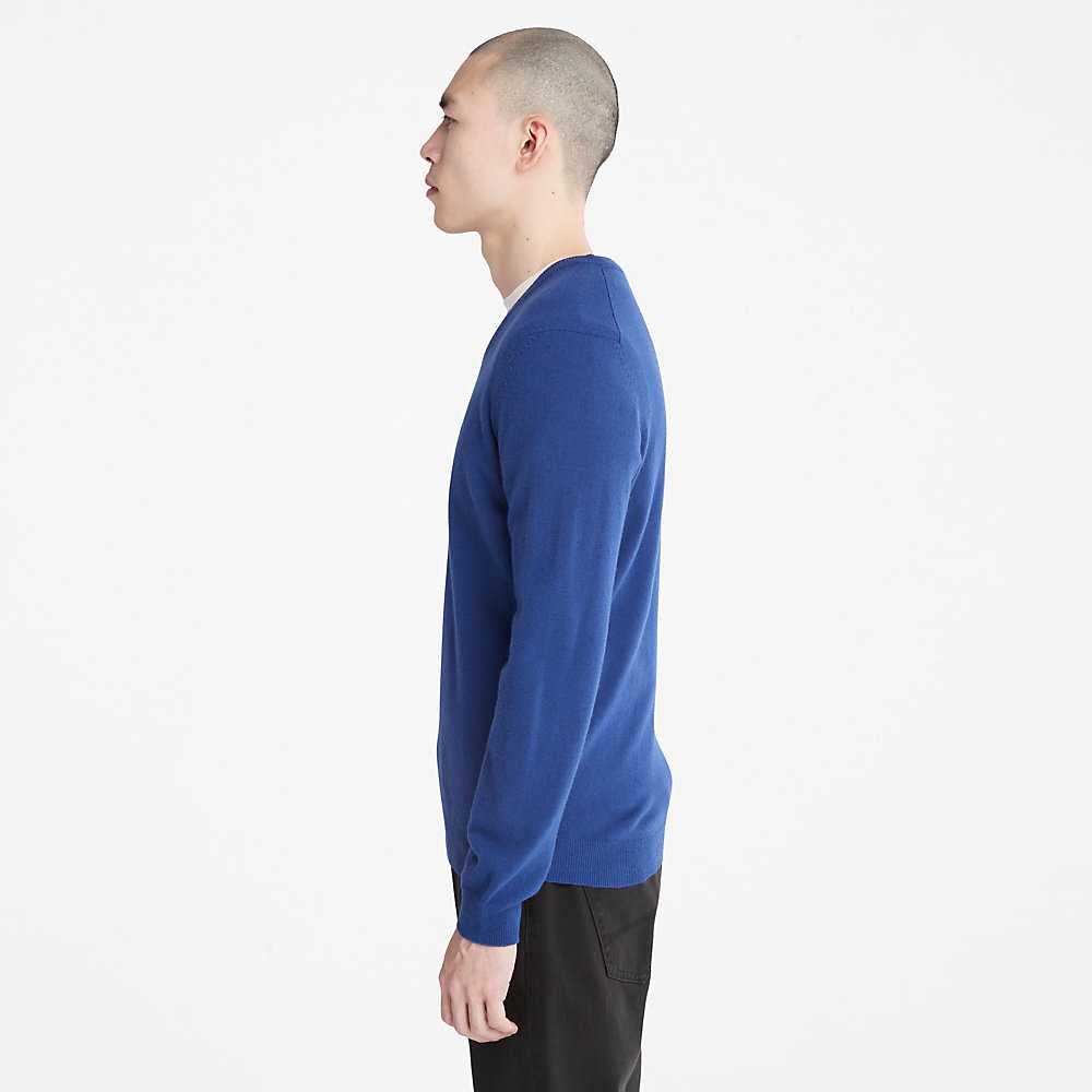 Men's Timberland Cohas Sweatshirt Dark Blue | UAE-0784516