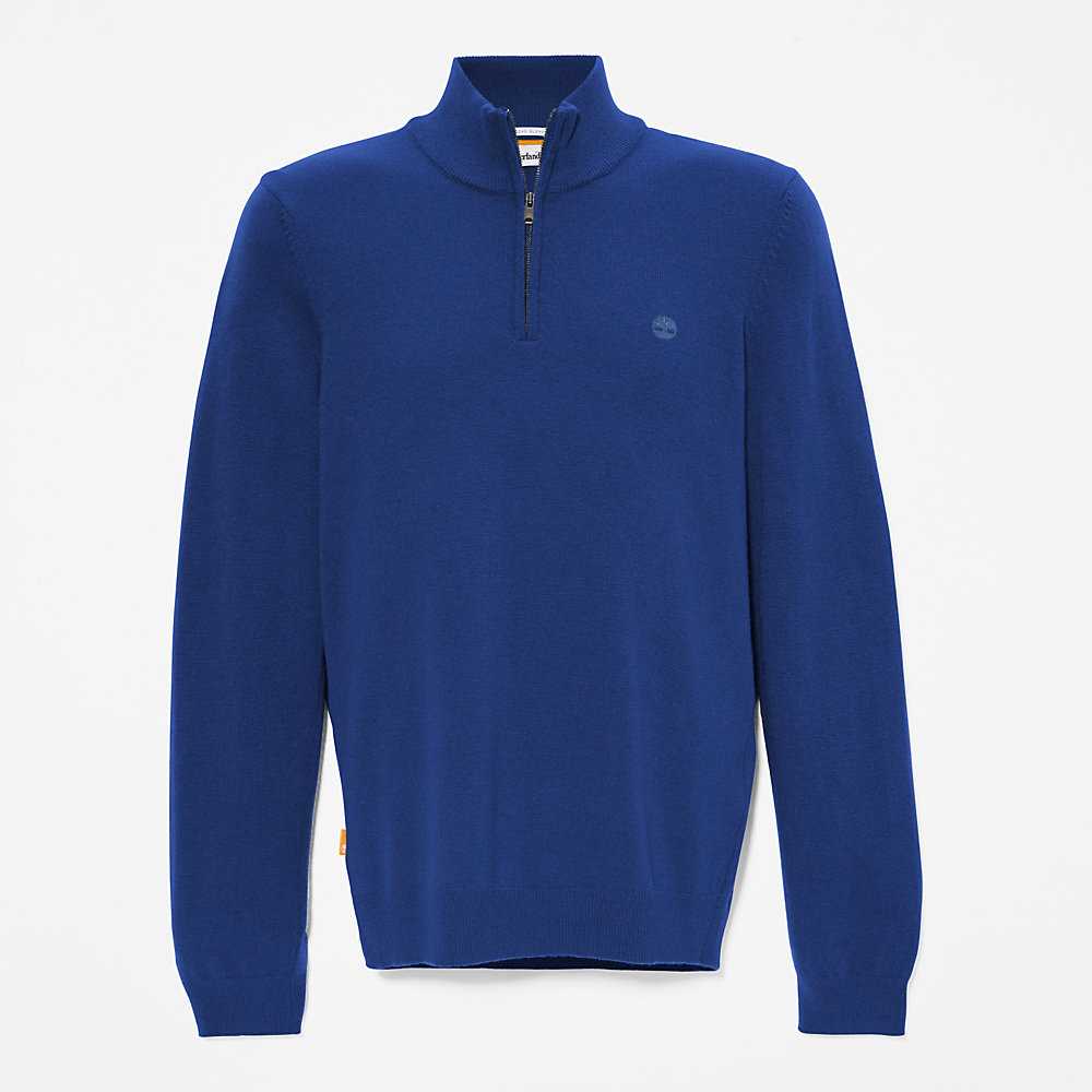 Men's Timberland Cohas Sweatshirt Dark Blue | UAE-1793506