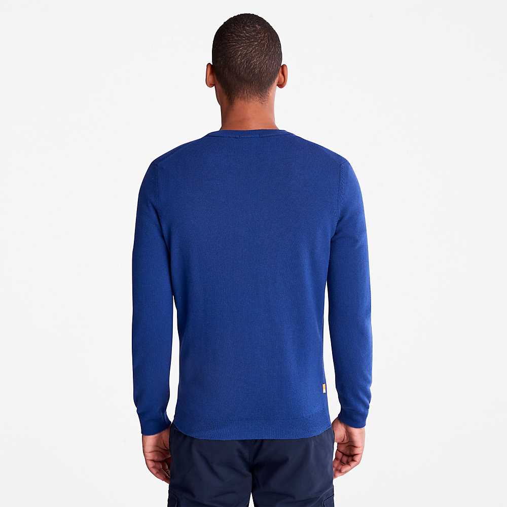 Men's Timberland Cohas Sweatshirt Dark Blue | UAE-3408671