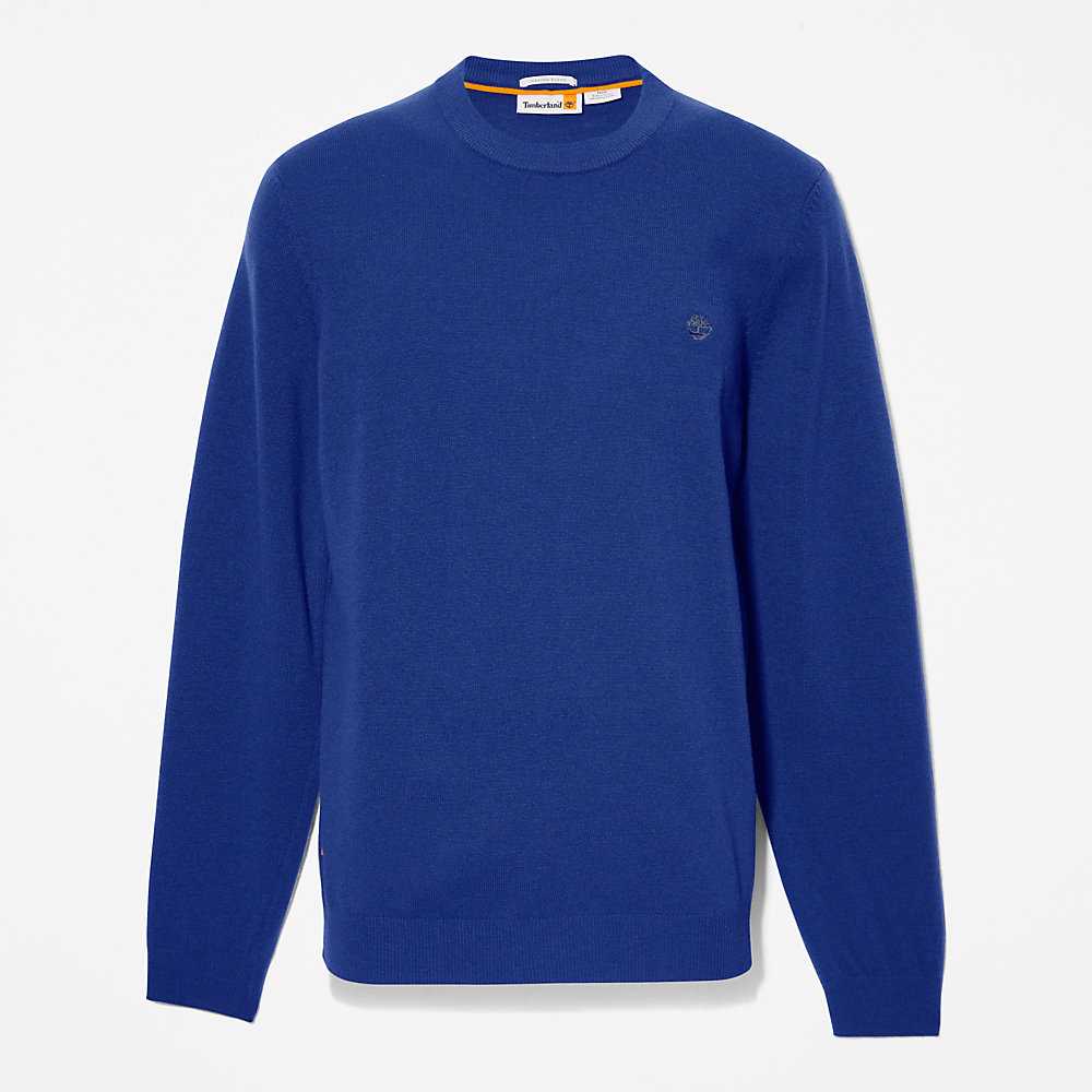 Men's Timberland Cohas Sweatshirt Dark Blue | UAE-3408671