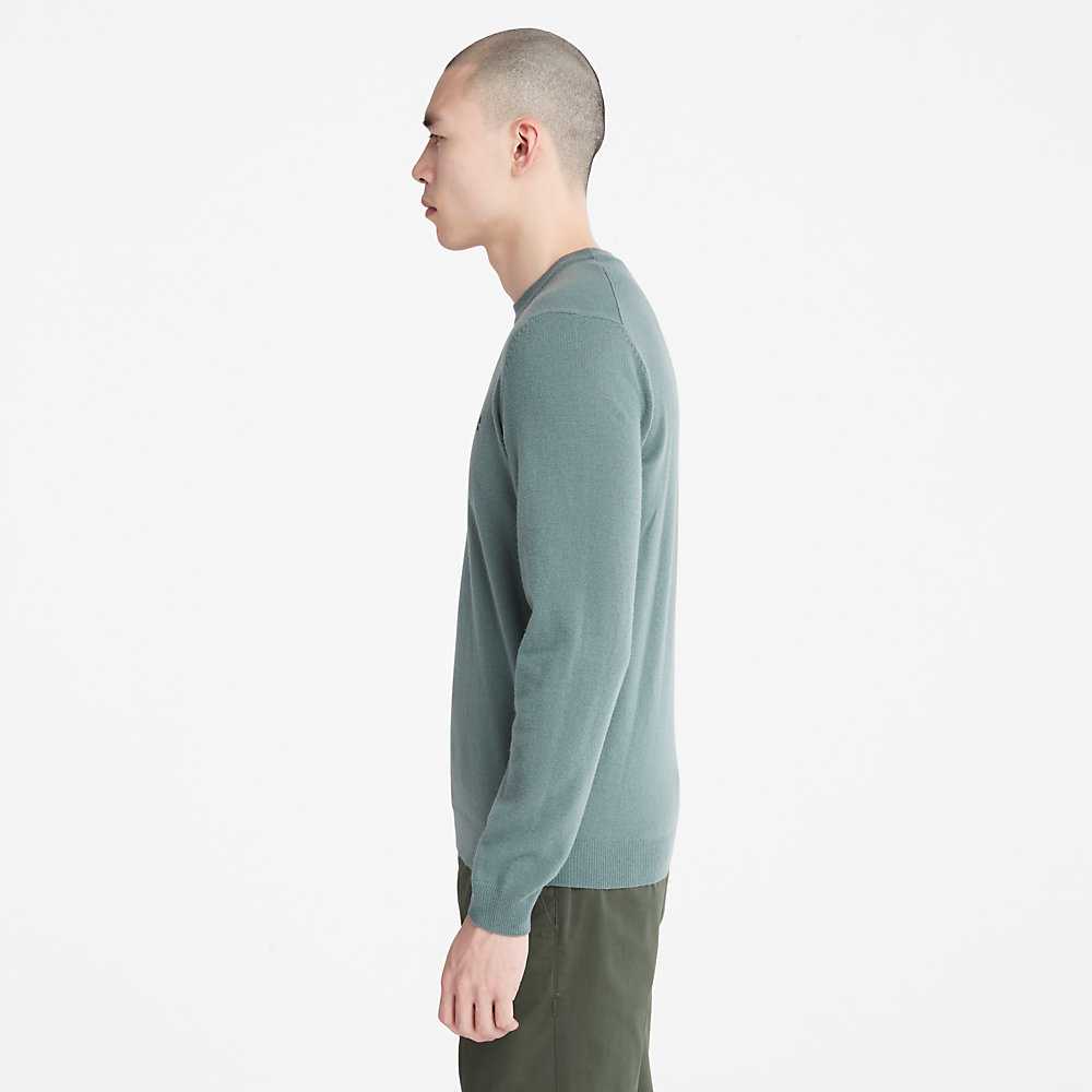 Men's Timberland Cohas Sweatshirt Green | UAE-2064598