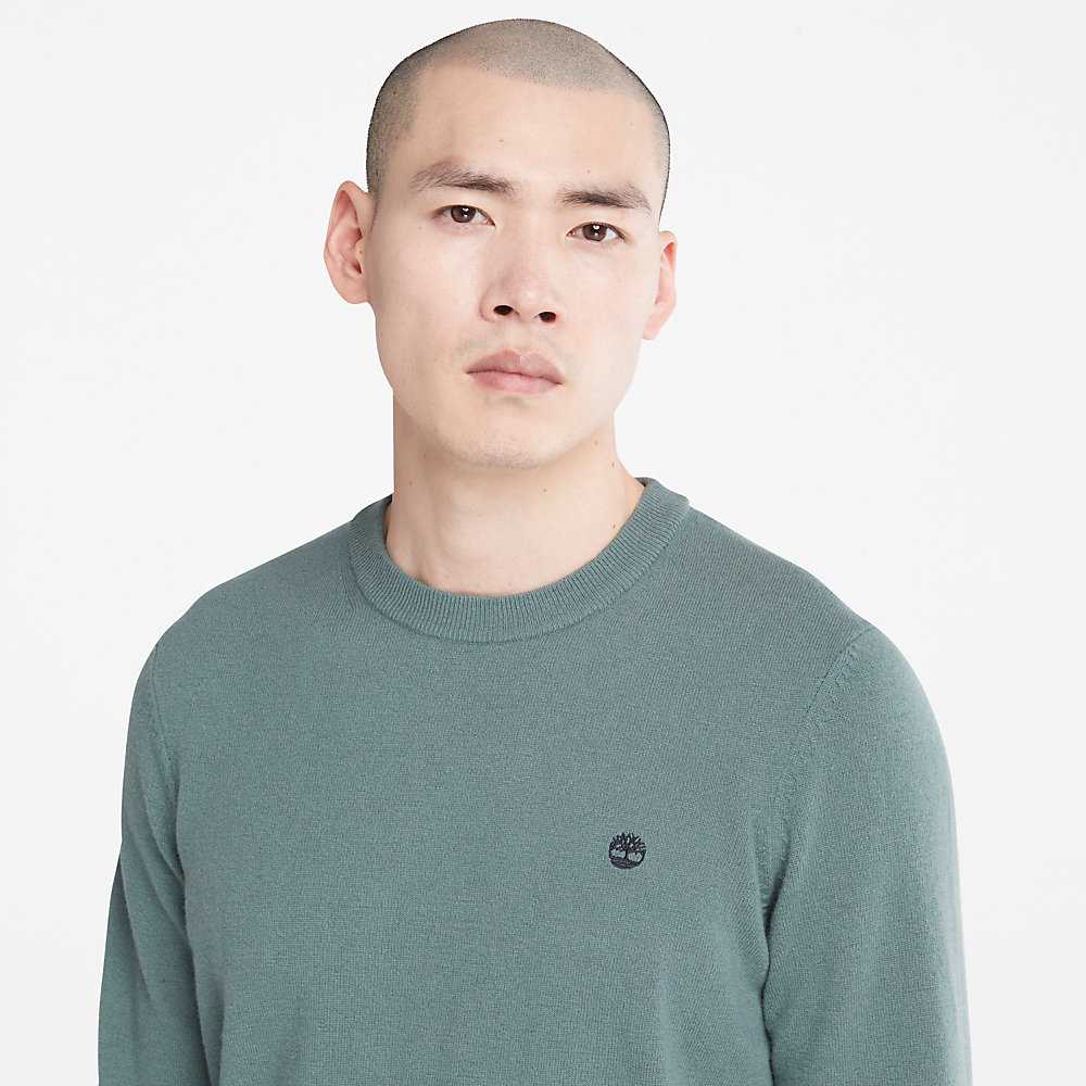 Men's Timberland Cohas Sweatshirt Green | UAE-2064598