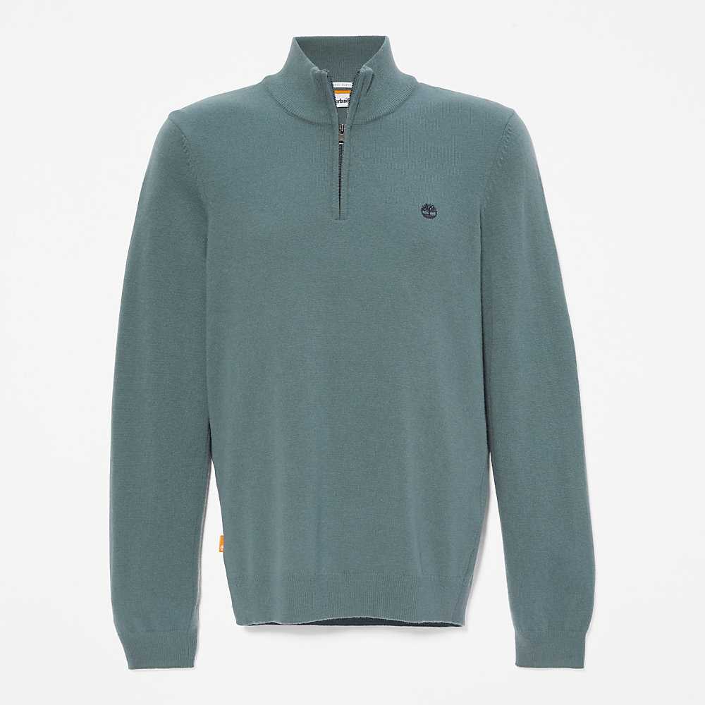 Men's Timberland Cohas Sweatshirt Green | UAE-5894120