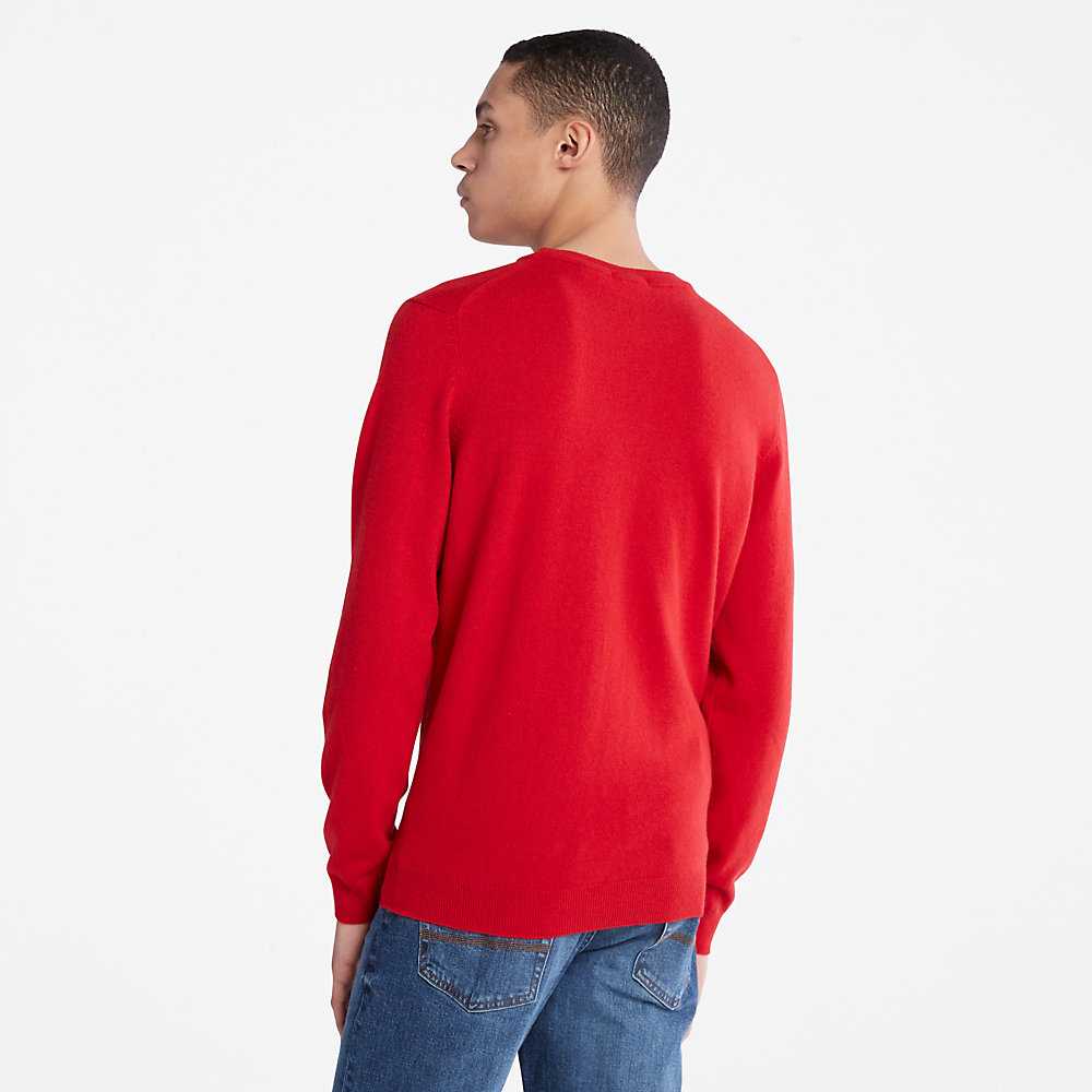 Men's Timberland Cohas Sweatshirt Red | UAE-8460735