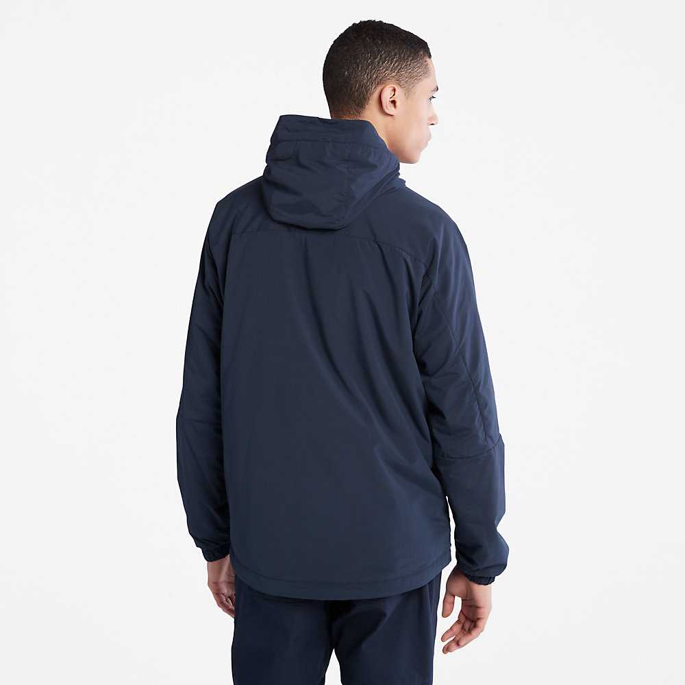 Men's Timberland Comfort-lined Route Jackets Dark Blue | UAE-8235061