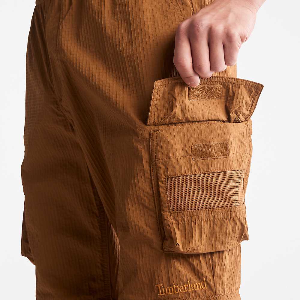 Men's Timberland Convertible Pants Brown | UAE-6321794