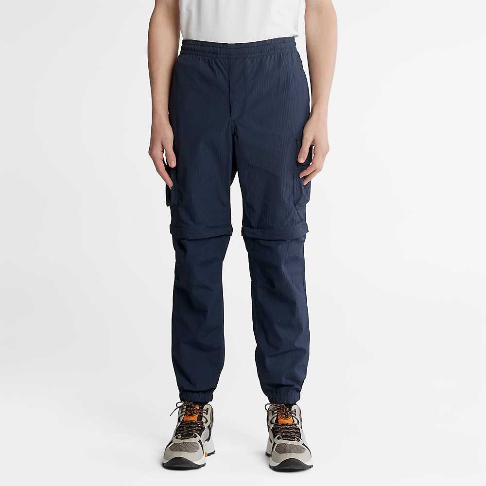 Men\'s Timberland Convertible Pants Navy | UAE-8367429