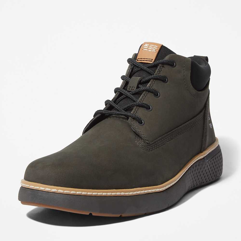 Men's Timberland Cross Mark Chukka Boots Dark Green | UAE-1543802