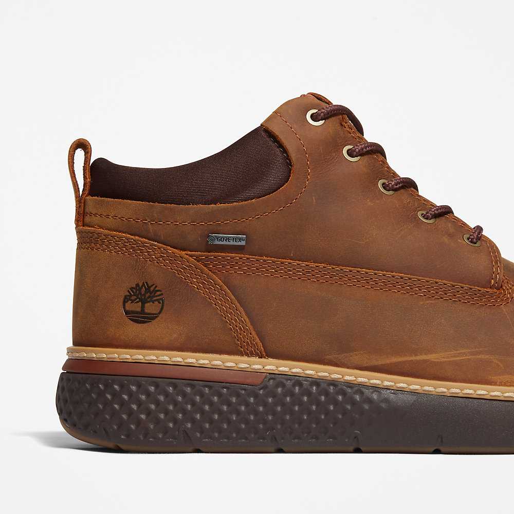 Men's Timberland Cross Mark Gore-Tex® Booties Brown | UAE-2014369