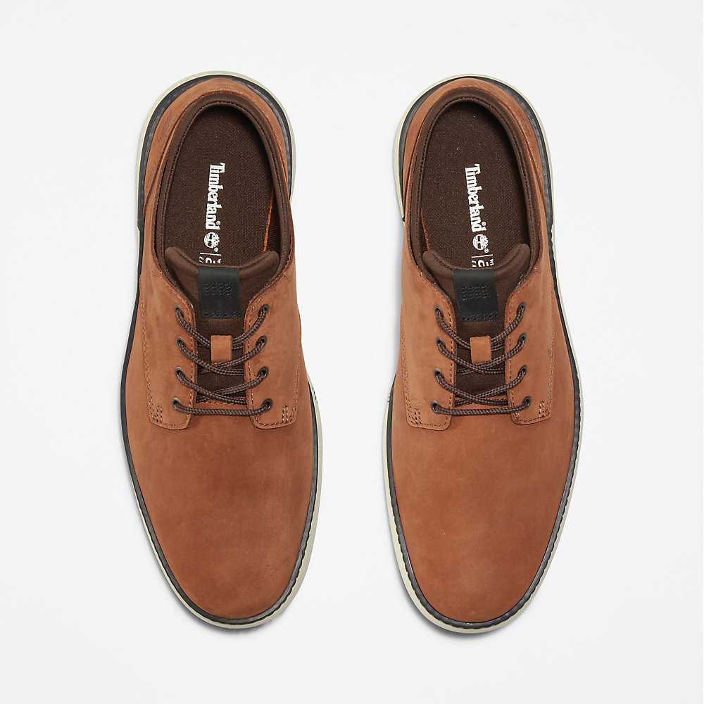 Men's Timberland Cross Mark Oxfords Shoes Brown | UAE-2307849