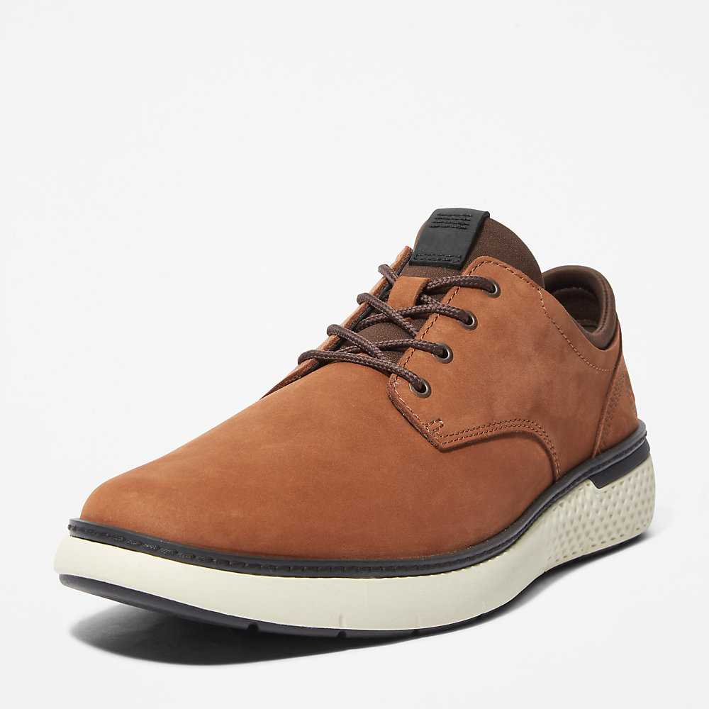 Men's Timberland Cross Mark Oxfords Shoes Brown | UAE-2307849