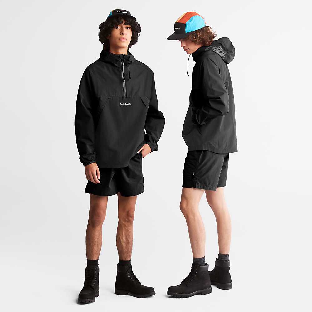 Men's Timberland DWR Windbreaker Black | UAE-9036278