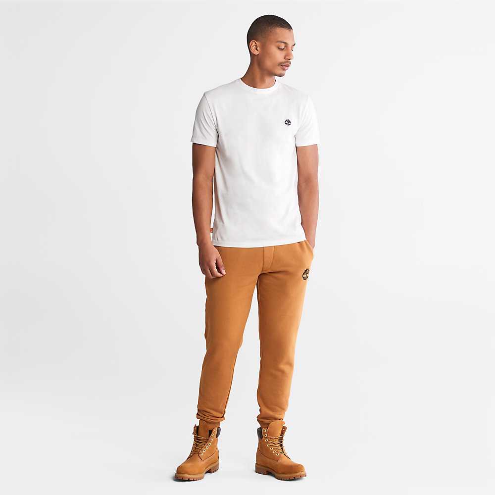 Men's Timberland Dunstan River T Shirts White | UAE-0619354