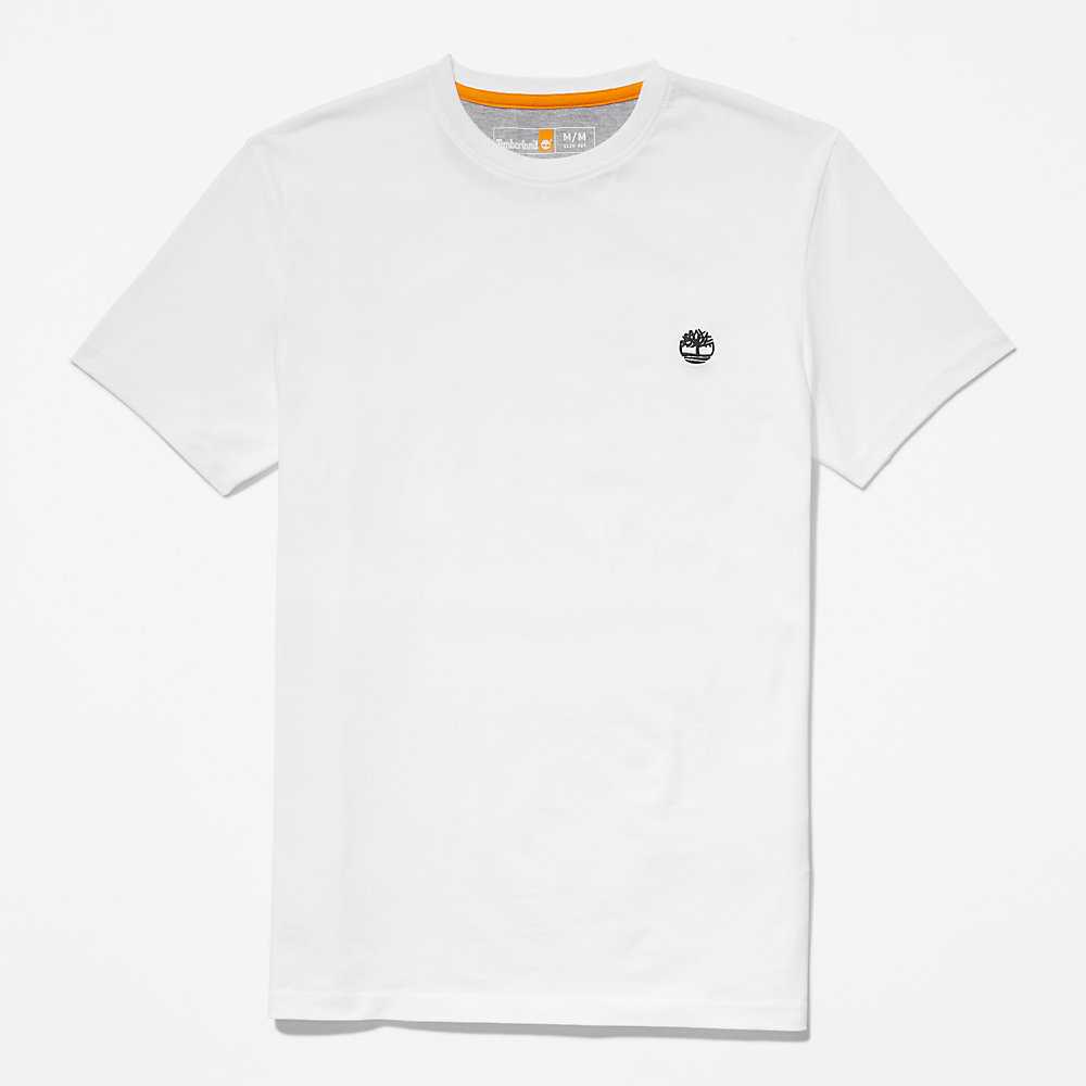 Men's Timberland Dunstan River T Shirts White | UAE-0619354