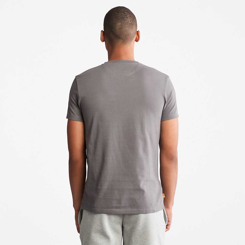 Men's Timberland Dunstan River T Shirts Grey | UAE-1653097