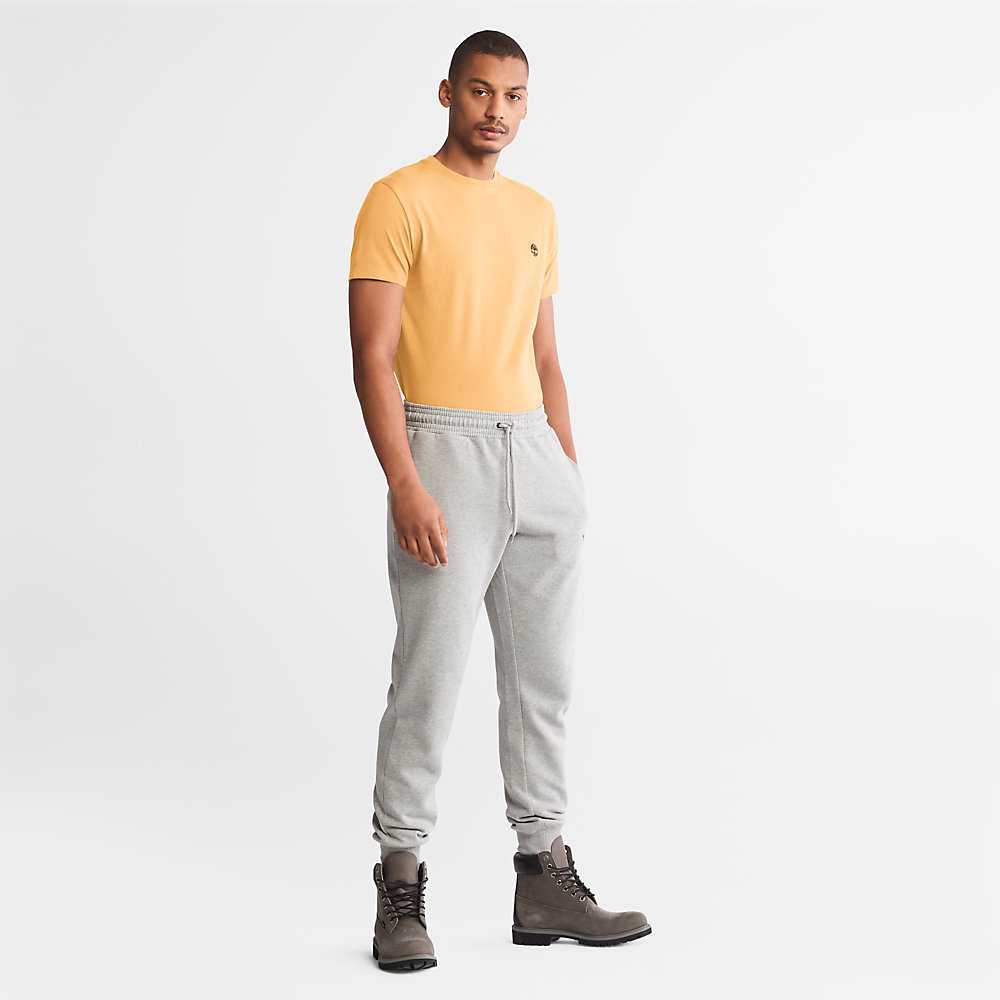 Men's Timberland Dunstan River T Shirts Yellow | UAE-3896045