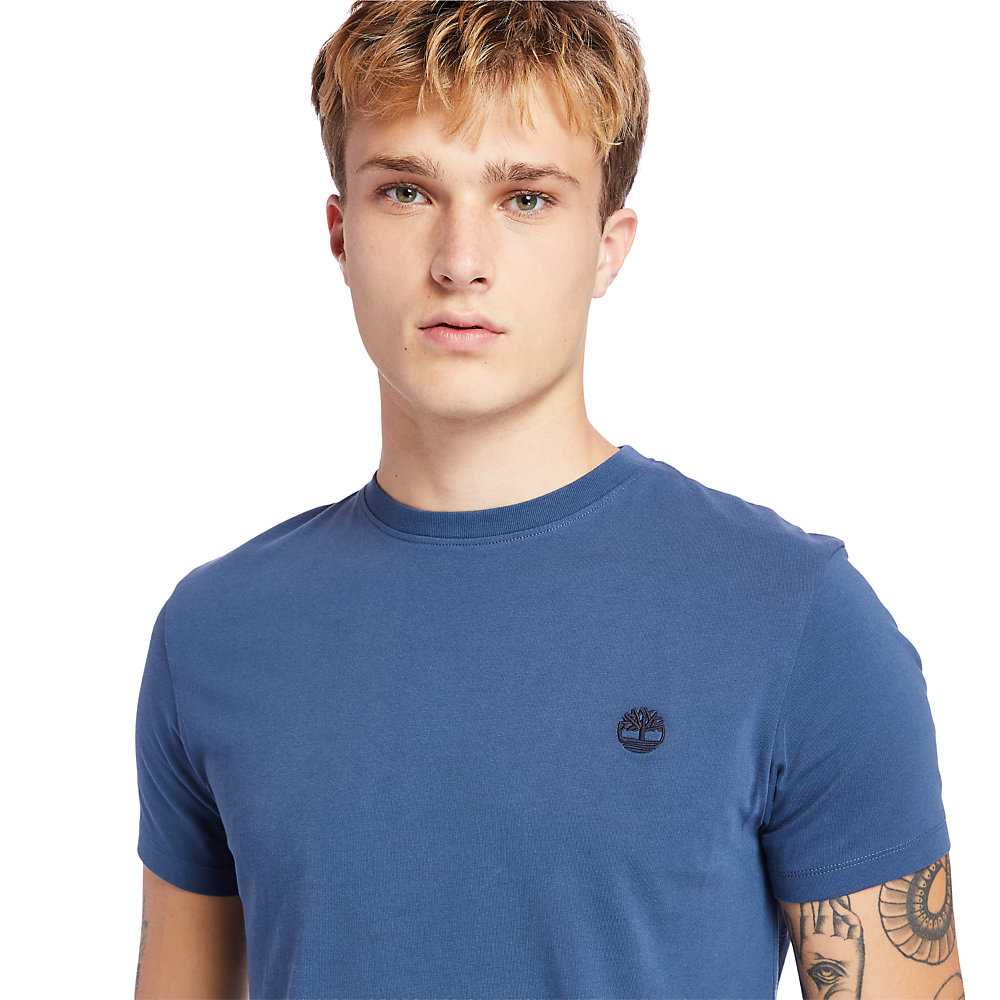 Men's Timberland Dunstan River T Shirts Navy | UAE-5762903