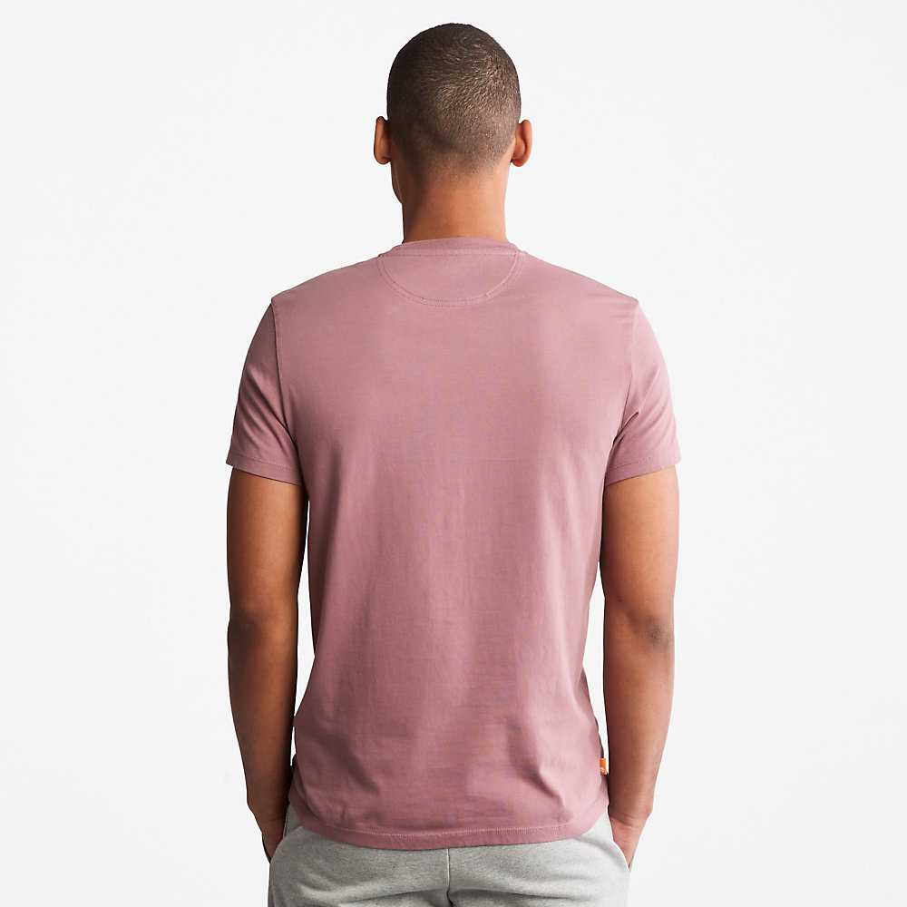 Men's Timberland Dunstan River T Shirts Pink | UAE-7406531