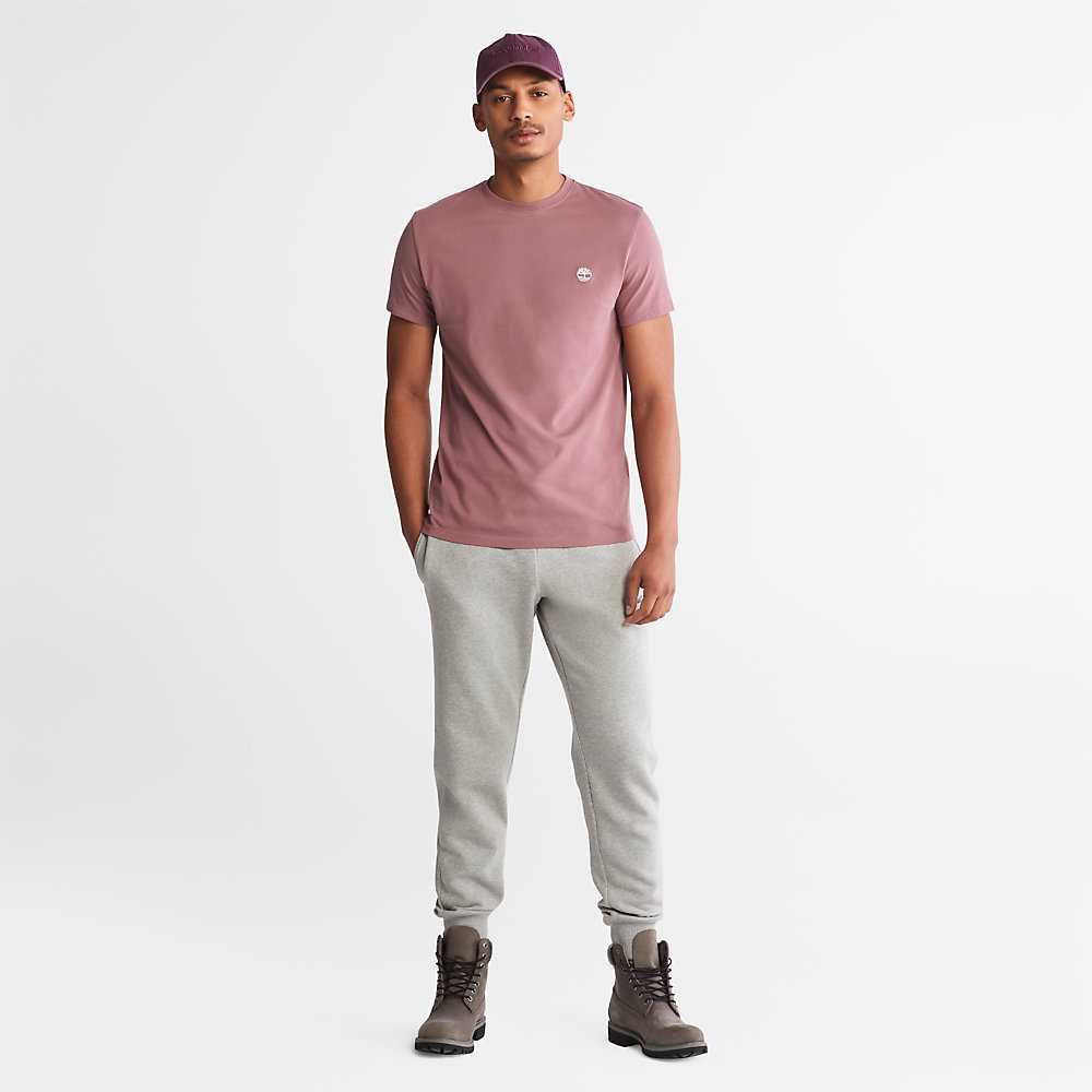 Men's Timberland Dunstan River T Shirts Pink | UAE-7406531