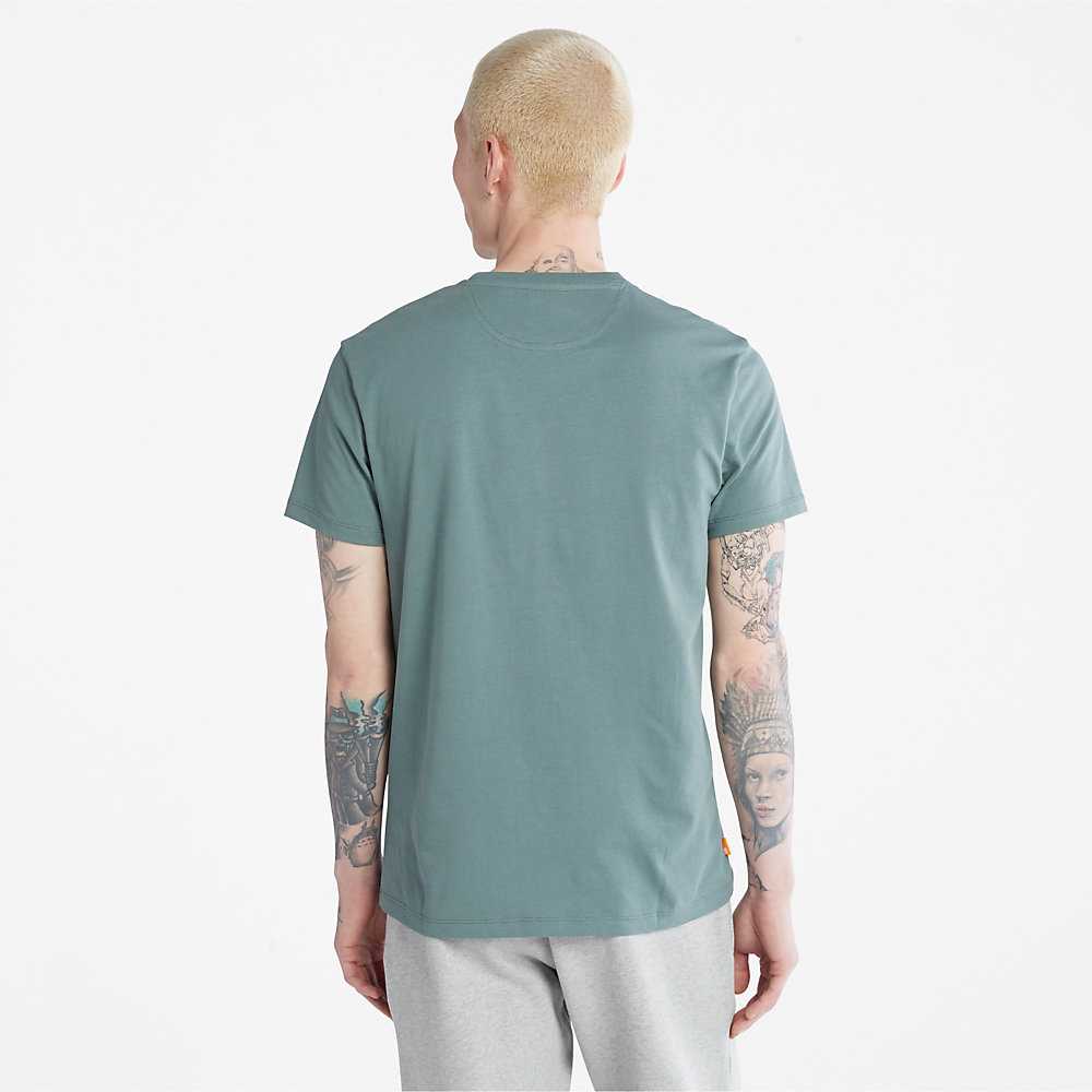 Men's Timberland Dunstan River T Shirts Green | UAE-8379165