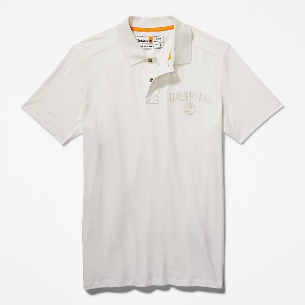 Men's Timberland Earthkeepers Polo Shirts White | UAE-5801693