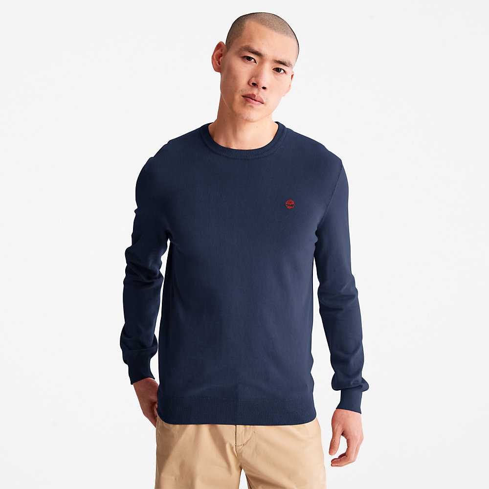 Men\'s Timberland Earthkeepers Sweatshirt Dark Blue | UAE-0986574