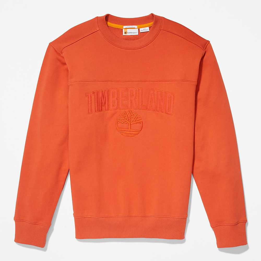 Men's Timberland Earthkeepers Sweatshirt Orange | UAE-4798536