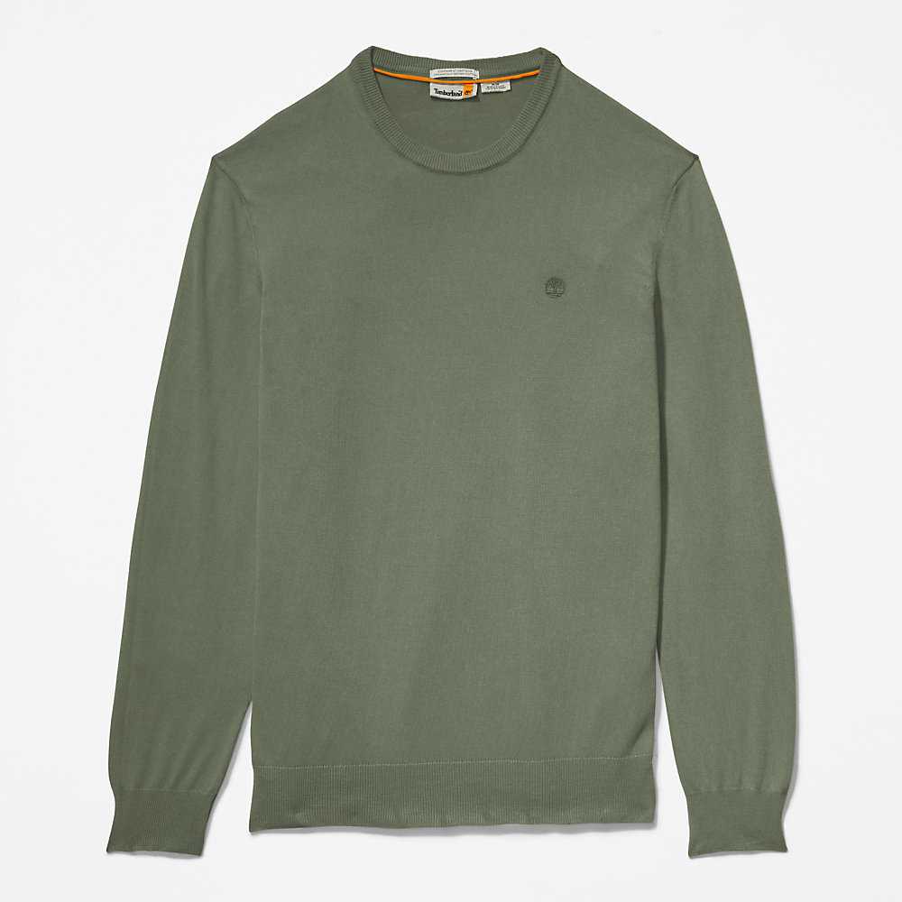 Men's Timberland Earthkeepers Sweatshirt Dark Green | UAE-7069215