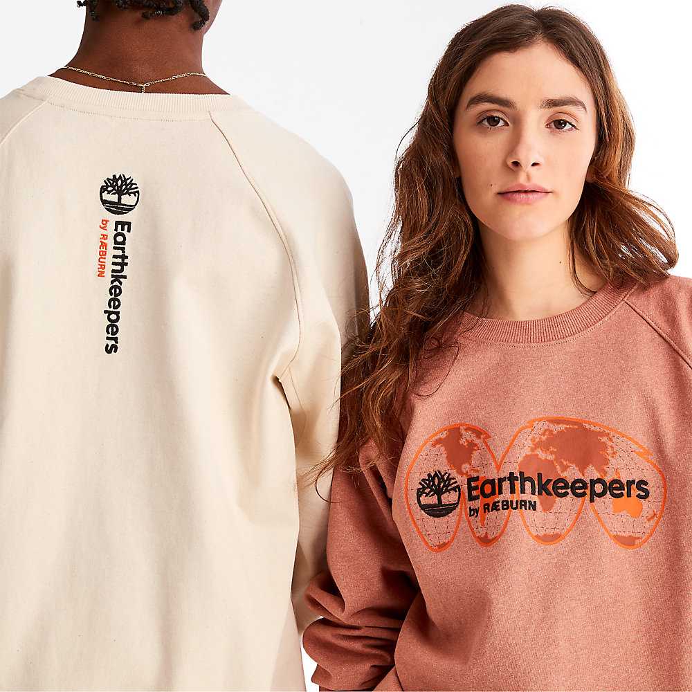 Men's Timberland Earthkeepers Sweatshirt Orange | UAE-9370124