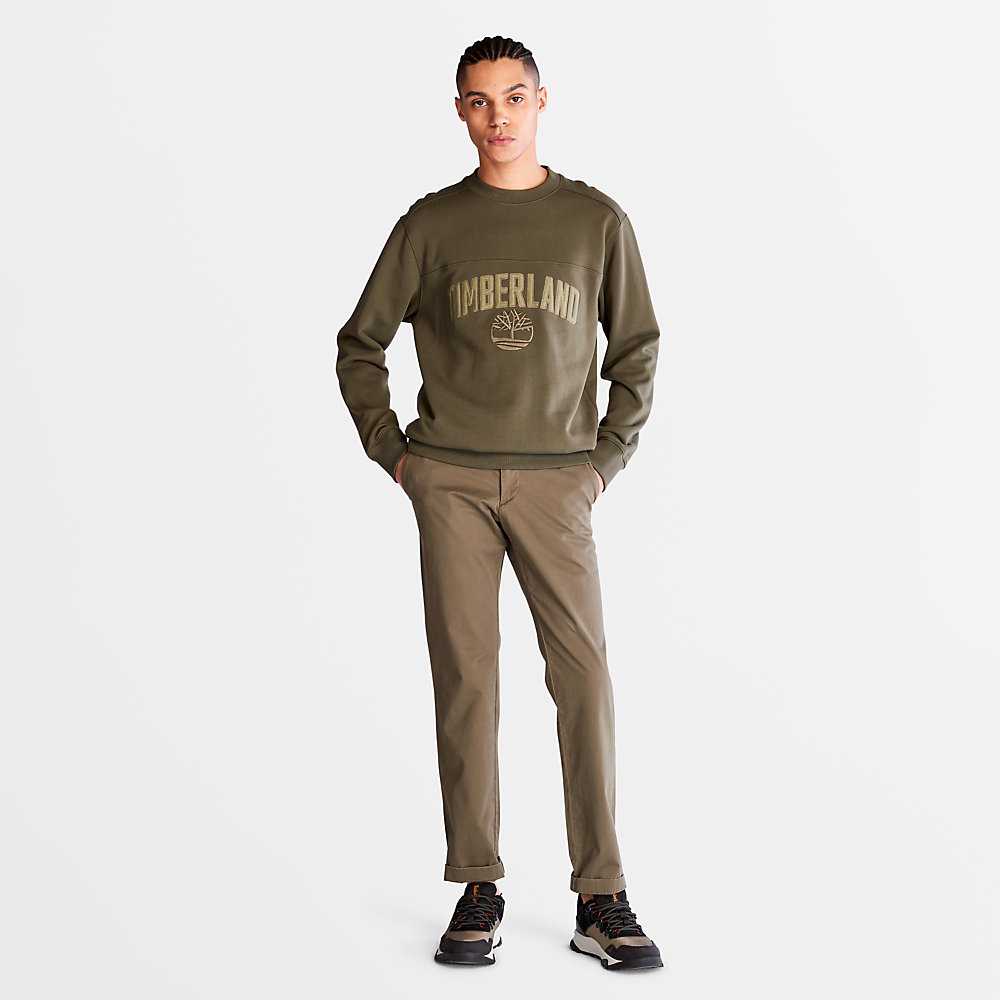 Men's Timberland Earthkeepers Sweatshirt Dark Green | UAE-9516472