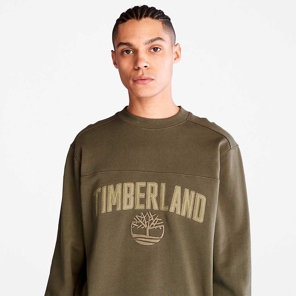 Men's Timberland Earthkeepers Sweatshirt Dark Green | UAE-9516472