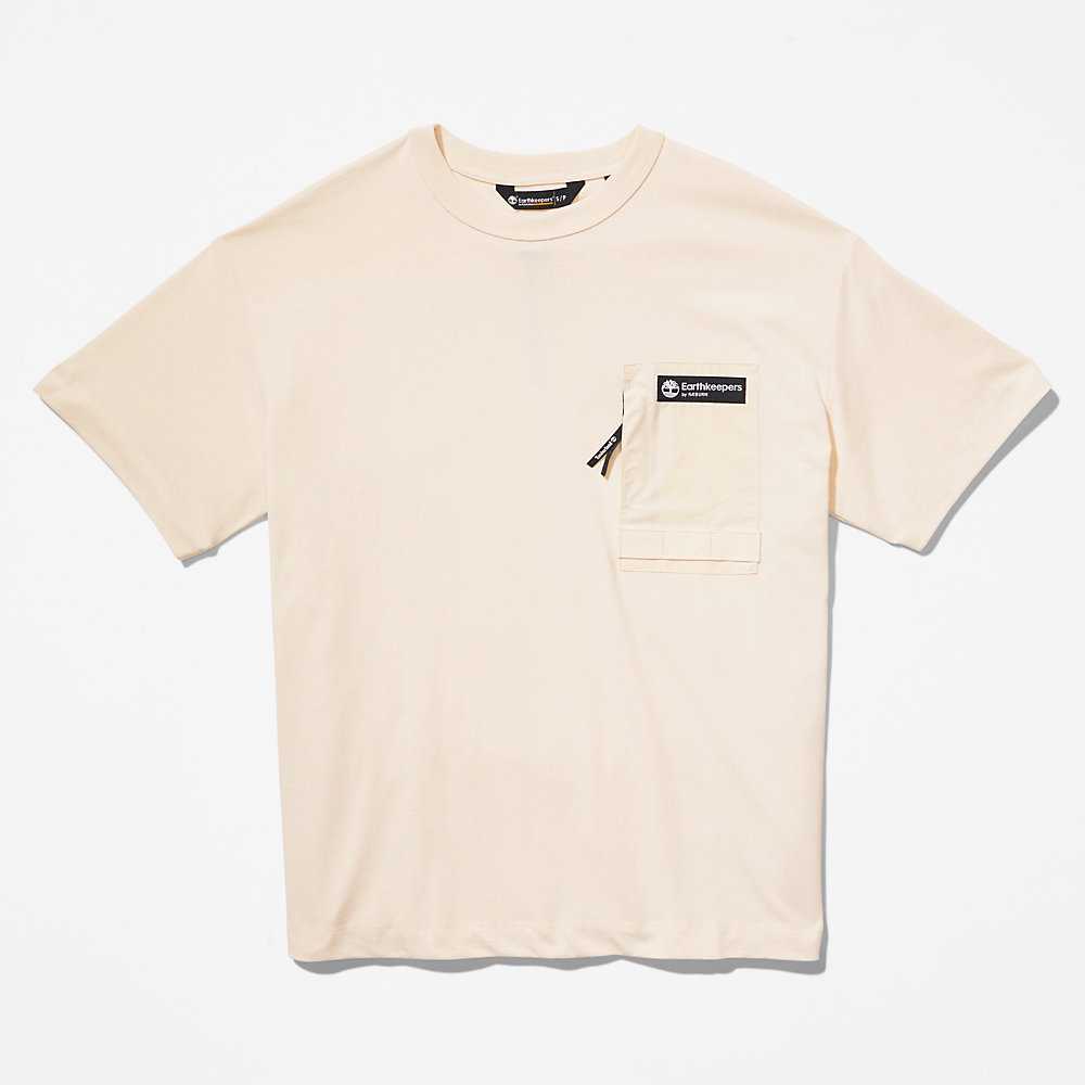 Men's Timberland Earthkeepers T Shirts Beige | UAE-6327954