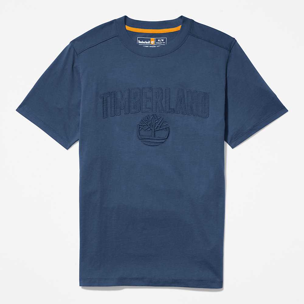 Men's Timberland Earthkeepers T Shirts Dark Blue | UAE-2816549