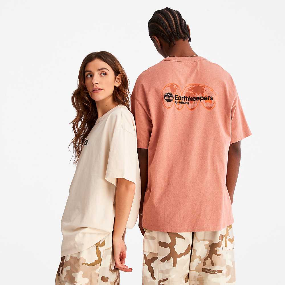 Men's Timberland Earthkeepers T Shirts Rose | UAE-7019328