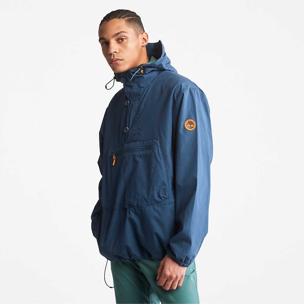 Men\'s Timberland Earthkeepers Windbreaker Dark Blue | UAE-8346091