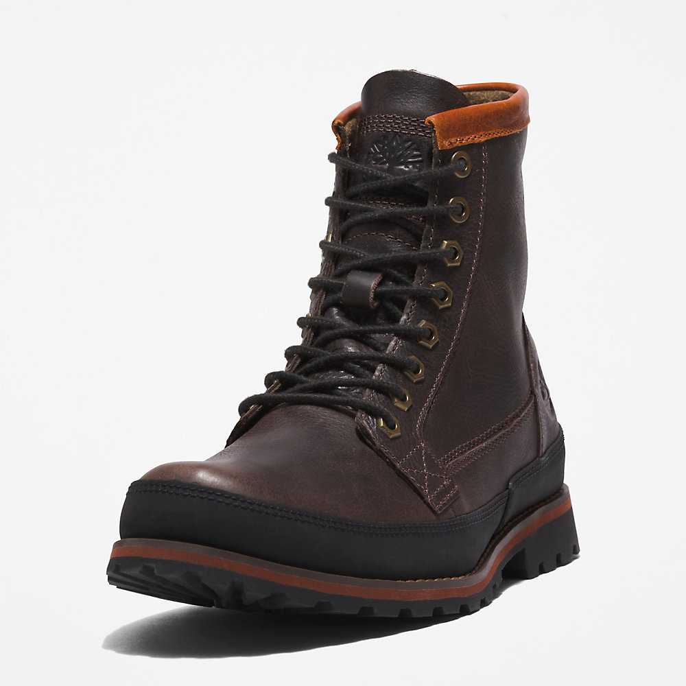 Men's Timberland Earthkeepers Winter Boots Dark Brown | UAE-2761958