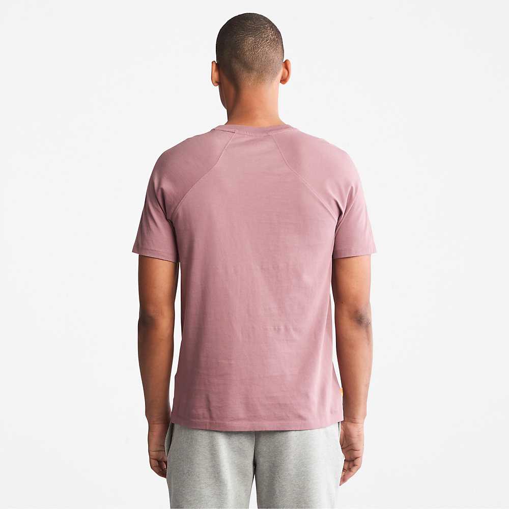 Men's Timberland Eco-Ready Supima® Cotton TimberFresh™ T Shirts Pink | UAE-9486071