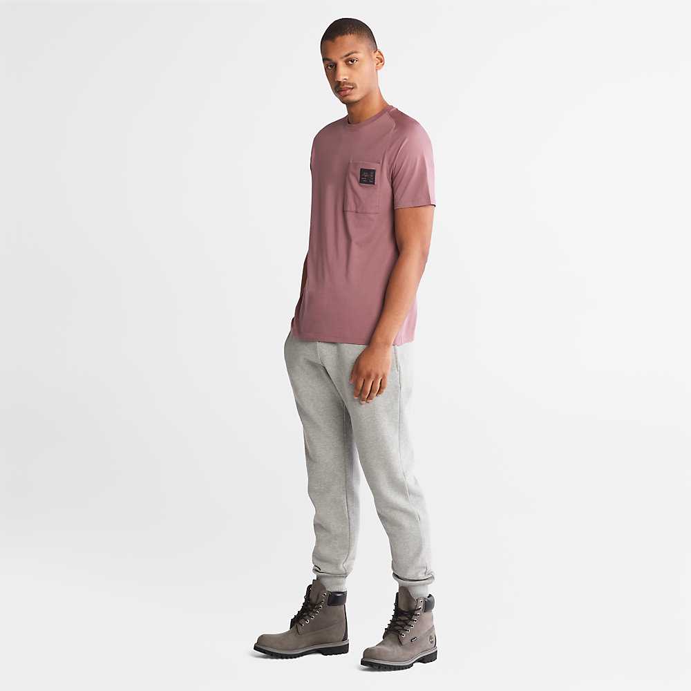 Men's Timberland Eco-Ready Supima® Cotton TimberFresh™ T Shirts Pink | UAE-9486071