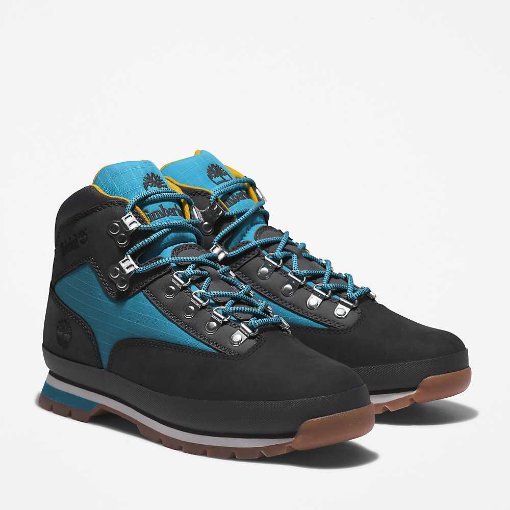 Men's Timberland Euro Hiker Hiking Boots Black | UAE-7148532