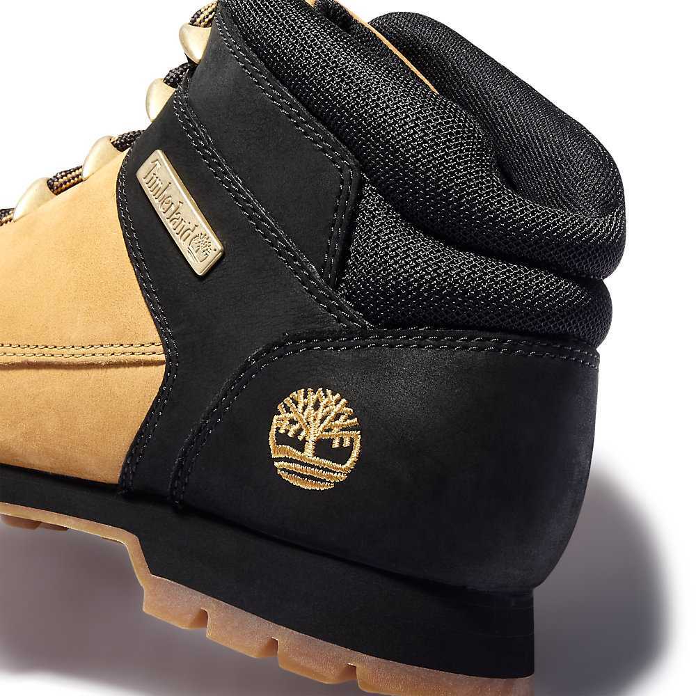 Men's Timberland Euro Sprint Hiking Boots Yellow/Black | UAE-0278356