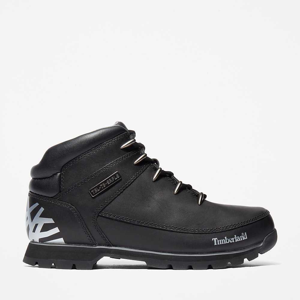 Men\'s Timberland Euro Sprint Hiking Boots Black | UAE-1238954