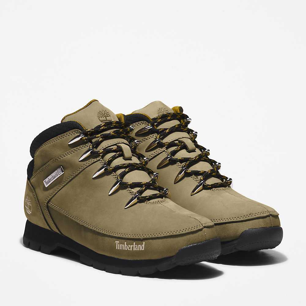 Men's Timberland Euro Sprint Hiking Boots Green | UAE-4128597