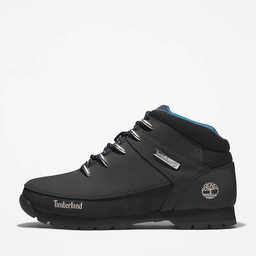 Men's Timberland Euro Sprint Hiking Boots Black | UAE-5842907