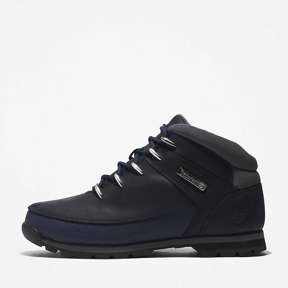 Men's Timberland Euro Sprint Hiking Boots Dark Blue | UAE-6324187